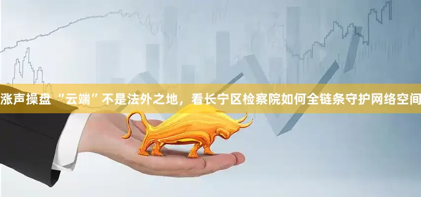 涨声操盘 “云端”不是法外之地，看长宁区检察院如何全链条守护网络空间